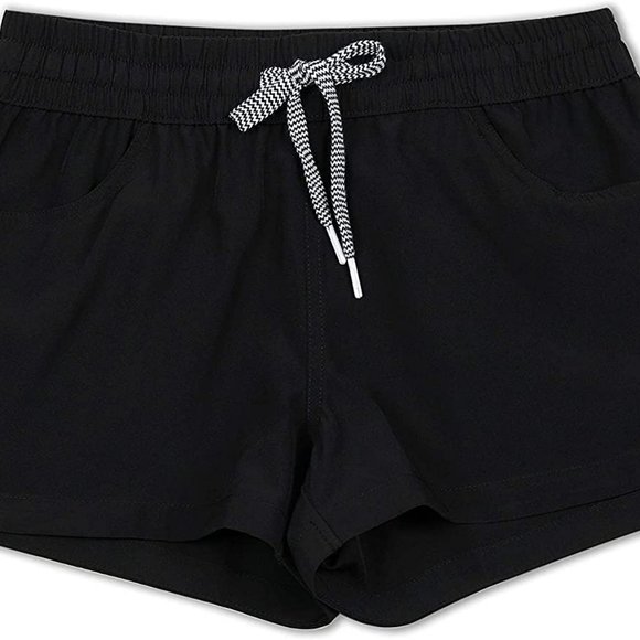 Actleis Womens Drawstring Swim Shorts UPF50+ Quick Dry Black Size L    A193-17 - Picture 2 of 8